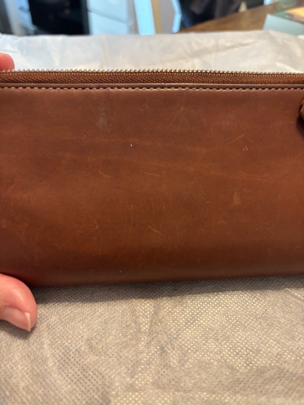 Coach Brown Leather Continental Wallet - Picture 3 of 15